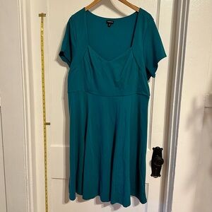 Torrid Teal Short Sleeve Women's dress